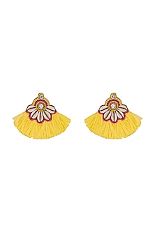 Crystal & Tassel Earrings by Bansri